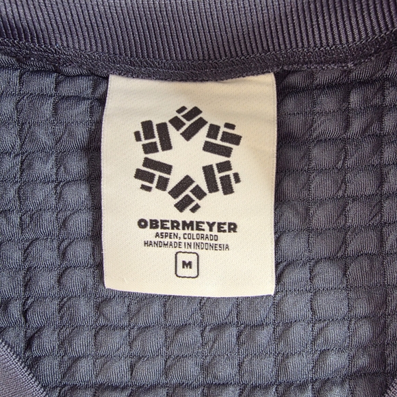 Obermeyer Explorer Tech Crew Sweater Mens M Polartec Power Air Blue Nights NWT - Picture 2 of 14